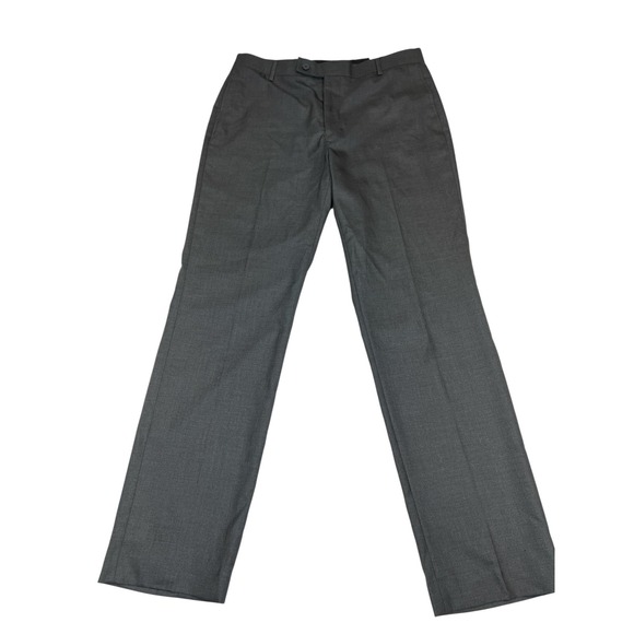 Calvin Klein Men's Slim Fit Dress Pants 33x30 Gray Stretch Wrinkle Resistant NWT - Picture 1 of 7